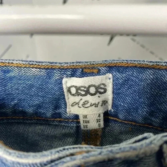 Asos Cut off Raw Hem Denim Shorts - Picture 6 of 6